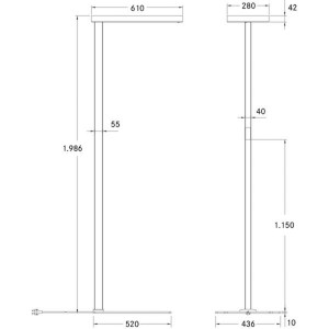 BRUMBERG Mikol LED vloerlamp met indirect aandeel