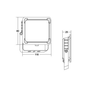 BRUMBERG Neo Mini LED schijnwerper, breedte 11,5 cm 3000K