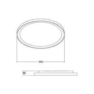 BRUMBERG Sunny Maxi LED lamp DALI Ø55cm wit