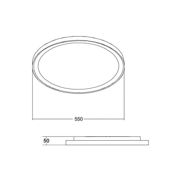 Brumberg sunny maxi led lamp dali ø55cm wit