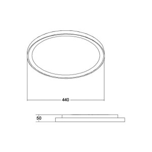 BRUMBERG Sunny Midi LED plafondlamp RC CCT wit