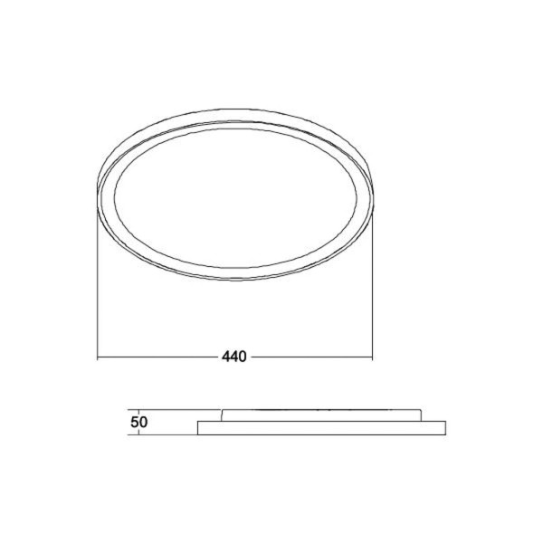 Brumberg sunny midi led plafondlamp rc cct wit