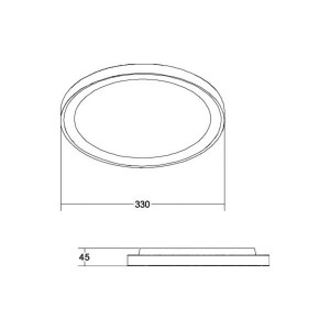 BRUMBERG Sunny Mini LED plafondlamp RC CCT zwart