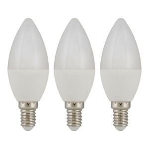 Bailey | 3x LED Kaarslamp | kleine fitting E14  | 5.5W