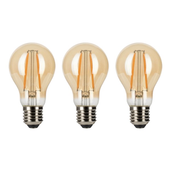 Ecopack bailey voor verstandig gemak. Hierbij worden er 3 stuks populaire led filament lampen in 1 verpakking aangeboden. De naam ecopack is gekozen omdat de lampen economisch gunstig liggen qua prijs en ecologisch verpakt zijn in een doos zonder plastic en slechts 1 kleur inkt. De gebruiker hoeft bovendien maar 1 keer een verpakking open te maken en heeft minder afval.