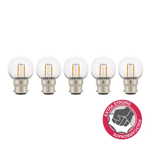 De led filament safe serie speelt in op de wens om de decoratieve filament bulbs ook te gebruiken daar waar scherven bij breuk uiterst ongewenst zijn. Denk hierbij aan professionele (open) keukens