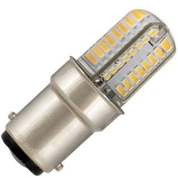 Buislamp uit de led compact serie van bailey. Deze versie heeft een lenge van 45mm en een ba15d bajonetfitting.