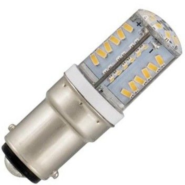 Buislamp uit de led compact serie van bailey. Deze versie heeft een lengte van 54mm en een ba15d bajonetfitting.