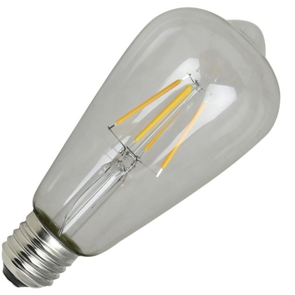 Waterbestendige led filament lamp met e27 fitting. Doordat de volledige lamp een ip65 waarde heeft