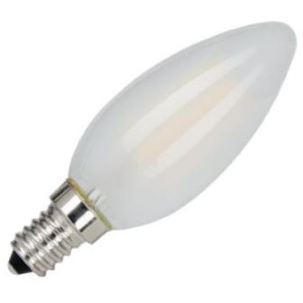 De kaarslamp led filament mat 1w (vervangt 10w) kleine fitting e14 is verkrijgbaar in 1w. Dit lijkt wellicht weinig