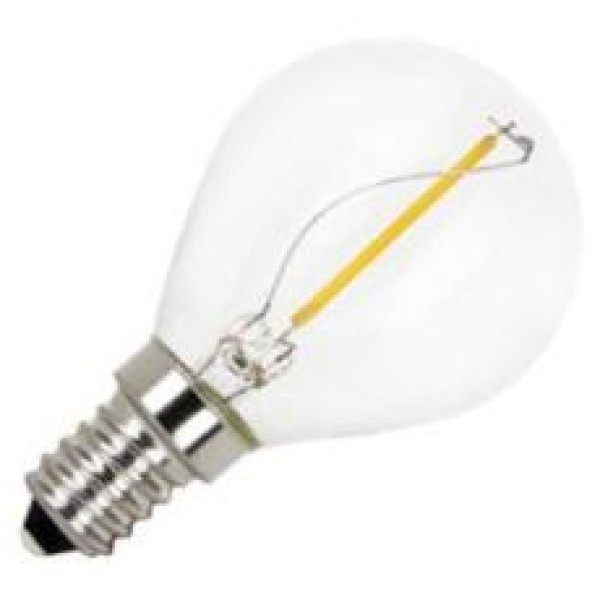 De kogellamp led filament 1w (vervangt 10w) kleine fitting e14 is verkrijgbaar in 1w. Dit lijkt wellicht weinig