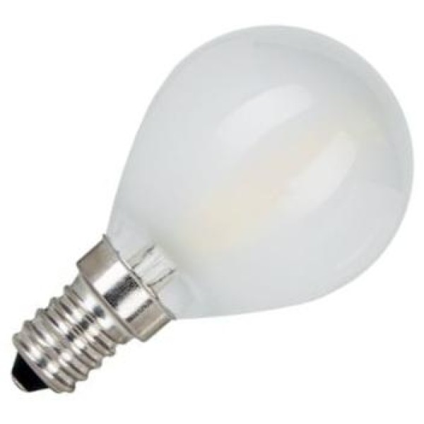 De kogellamp led filament mat 1w (vervangt 10w) kleine fitting e14 is verkrijgbaar in 1w. Dit lijkt wellicht weinig