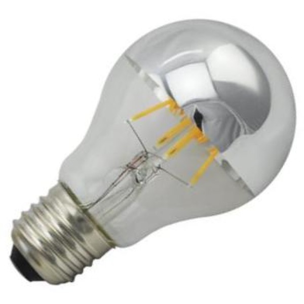 De standaardlamp kopspiegel led filament zilver 6w (vervangt 60w) grote fitting e27 is verkrijgbaar in 6w. Dit lijkt wellicht weinig