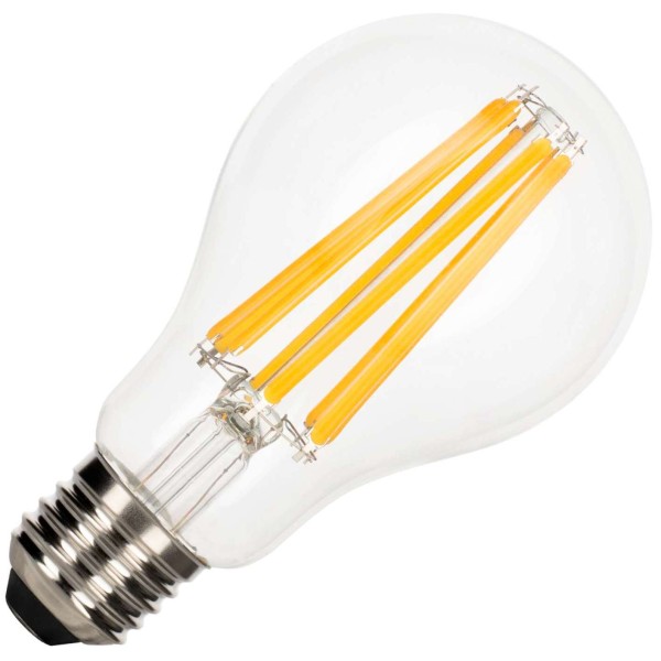 Led filament lampen kan men zien als de moderne duurzame versie van de oude gloeilamp. De zogenaamde filamenten vervangen de traditionele gloeidraad waardoor de lampen vele malen energiezuiniger zijn en veel langer meegaan. Door de warme 2700k lichtkleur zijn de lampen bovendien vriendelijk voor het oog. De lichtstroom is vergelijkbaar met een 150w gloeilamp.