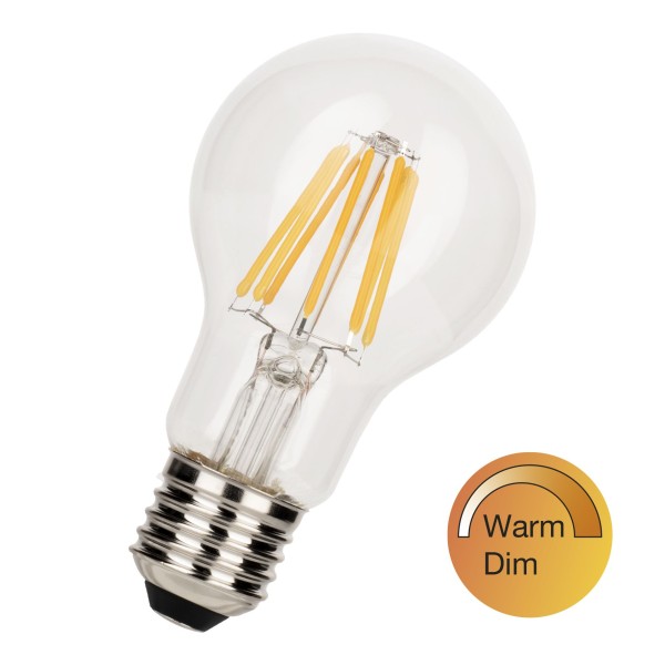 Met bailey’s warmdim filament lamp kun je van knus warm licht (2200k) naar functioneel warm wit licht (2700k) en weer terug in letterlijk een handomdraai. De sierlijke dim-to-warm led filamenten geven deze lichtbron bovendien de soortgelijke uitstraling als die van de gloeilampdraden. Ideaal bijvoorbeeld in armaturen of pendelsets boven (eet) tafels of in staande lampen om een huiskamersfeer te creëren. Raadpleeg de dimmerlijst om de juiste dimmer te kiezen.