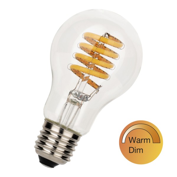 De gerenommeerde spiraled® collectie is uitgebreid! De bailey primeur uit 2016 is nu ook verkrijgbaar in een warmdim uitvoering. Hiermee kan men van knus warm licht (2000k) naar functioneel warm wit licht (2700k) en weer terug in letterlijk een handomdraai. De sierlijke dim-to-warm gedraaide led filamenten geven deze lichtbron een soortgelijke uitstraling als die van de sfeervolle gloeilampdraden. Ideaal bijvoorbeeld in armaturen of (bailey)pendelsets boven (eet)tafels of in staande lampen om sfeer te creëren. Raadpleeg de dimmerlijst om de juiste dimmer te kiezen.