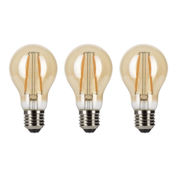 Ecopack bailey voor verstandig gemak. Hierbij worden er 3 stuks populaire led filament lampen in 1 verpakking aangeboden. De naam ecopack is gekozen omdat de lampen economisch gunstig liggen qua prijs en ecologisch verpakt zijn in een doos zonder plastic en slechts 1 kleur inkt. De gebruiker hoeft bovendien maar 1 keer een verpakking open te maken en heeft minder afval.