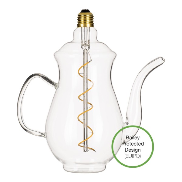 Met de teapot chai (what’s in a name? ) heeft bailey iets unieks in huis. Het zijn led filament lampen volgens het spiraled® principe (gedraaid filament