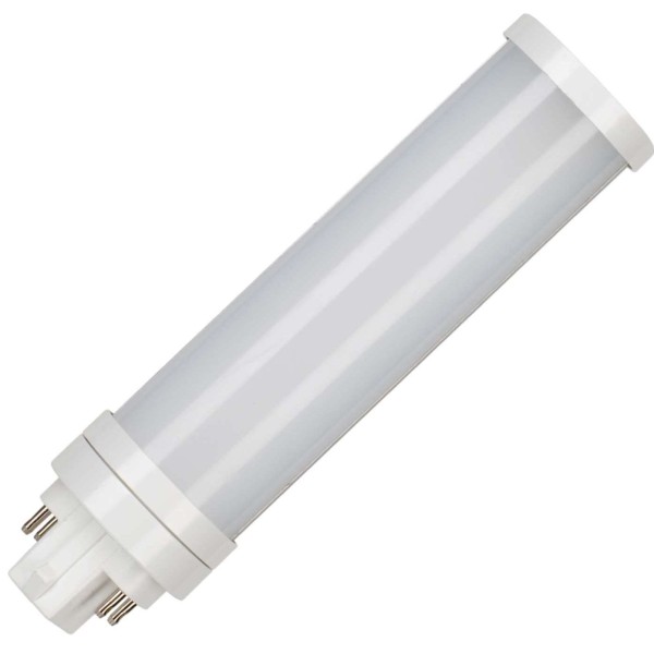 De led pl g24q ac (4-pins) tc-del lampen met draaibare voet zijn led vervangers voor de veelgebruikte compact fluorescentie lampen. Pl staat voor public daar deze lampen vooral in wand- en plafondarmaturen gebruikt worden in openbare ruimtes