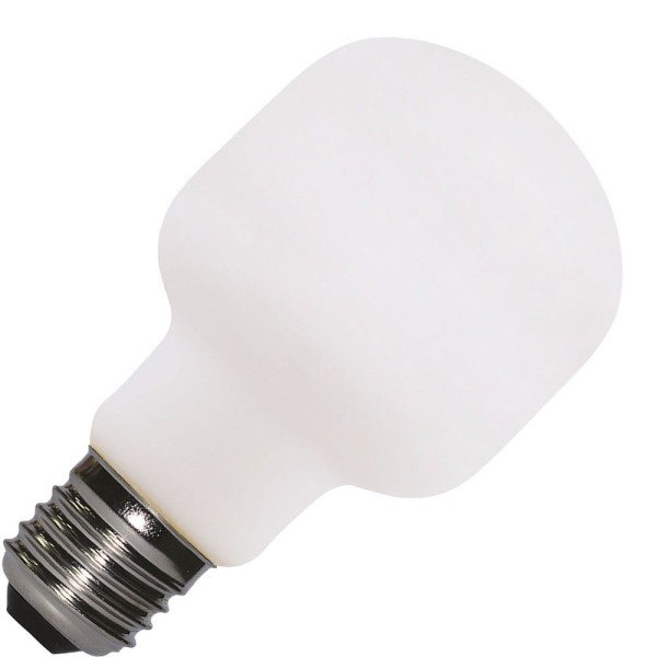 M64 lamp uit de nieuwe milky serie van bailey. Dit zijn lampen met 'opaal' melkglas in een bijzondere vorm. De lampen hebben een grote e27 fitting en een led filament van 6 watt. De lampen geven licht dat vergelijkbaar is met een gloeilamp van 54 watt met soortgelijk mat glas.