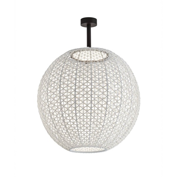 Bover nans sphere pf/80 led buiten plafondlamp beige