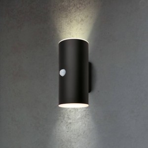 Briloner Buitenwandlamp 3787015, zwart, sensor, omhoog/omlaag