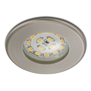 Briloner Efficiënte LED inbouwspot Nikas IP44 nikkel