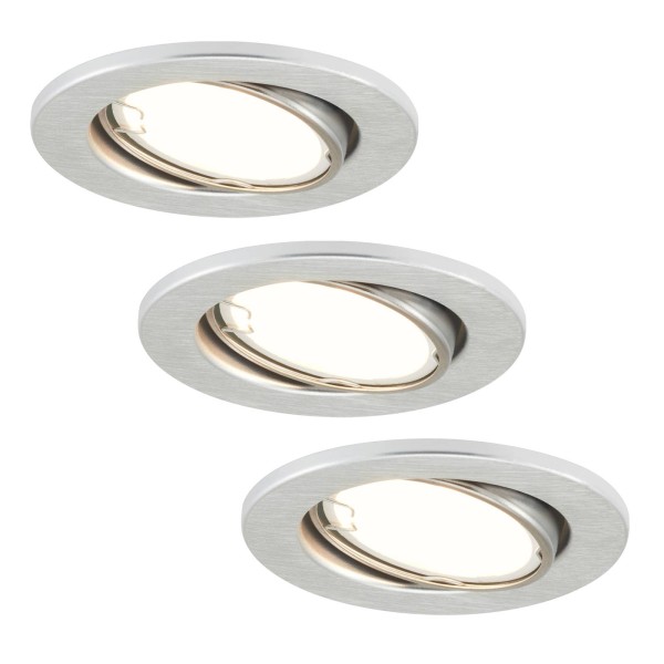 Briloner led inbouwlampen 7221-039 fit 3 per set in alu