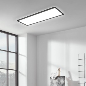 Briloner LED opbouwpaneel Slim 58x20cm aan/uit 4.000K zwart