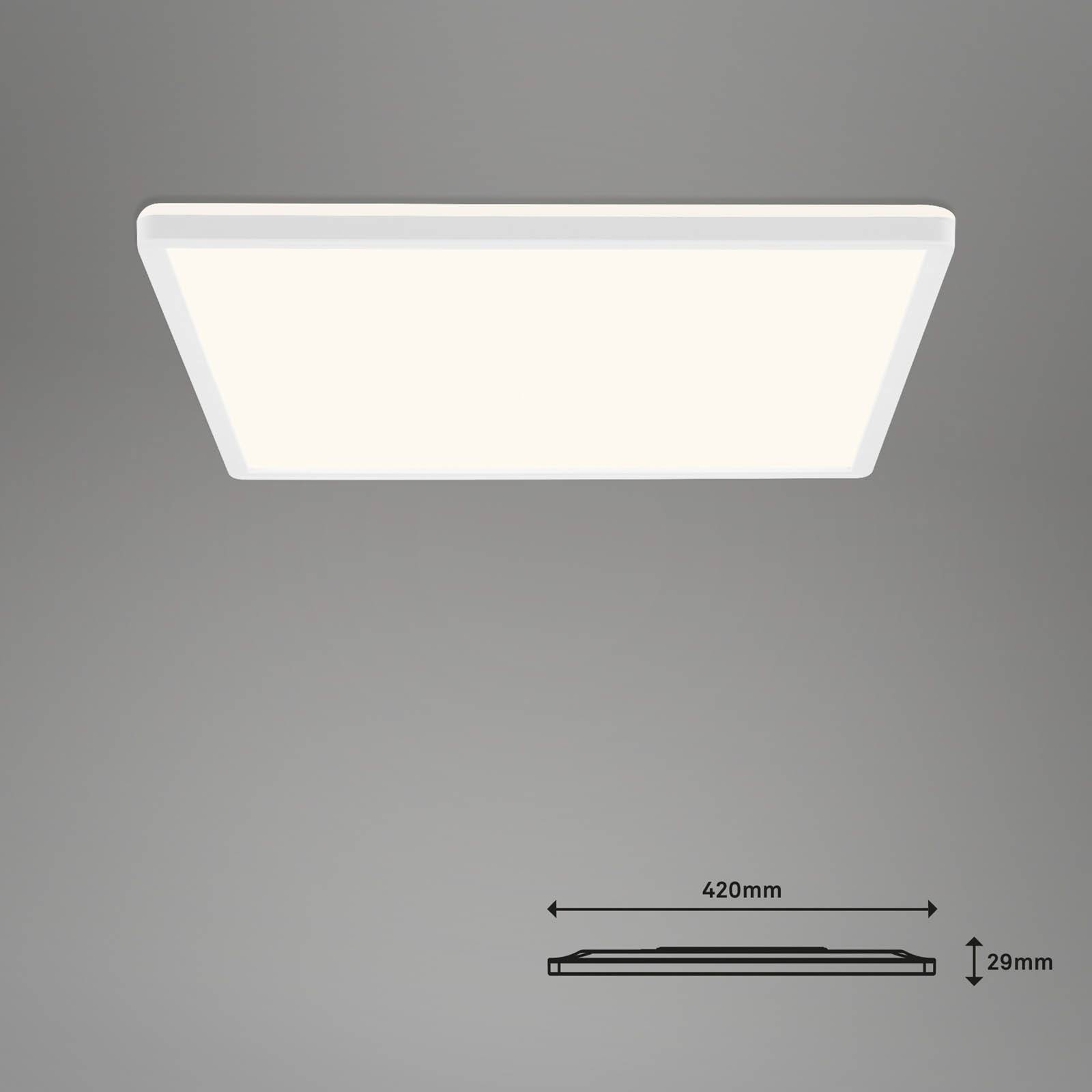 Briloner led plafondlamp slim s dimbaar cct wit 42x42cm