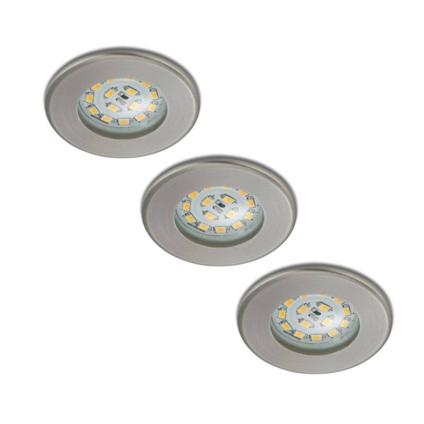 Briloner set van 3 led inbouwspots nikas ip44 nikkel