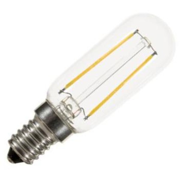 De buislamp led filament 2w (vervangt 20w) kleine fitting e14 25x85mm is verkrijgbaar in 2w. Dit lijkt wellicht weinig