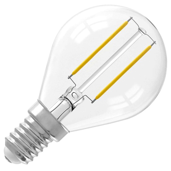 De led kogellamp met een e14 fitting verspreidt een zeer warme gloed. Met de filament die doet denken aan een gloeilamp heeft led nog nooit zo'n vertrouwd gevoel gegeven.