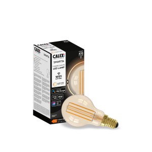 Calex Smart E14 P45 4,5W 1800-3000K dim goud per 2