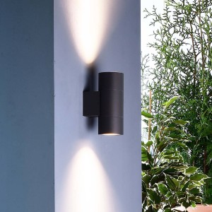 Deko-Light Buitenwandlamp Achernar 2-lamps up/down zwartgrijs