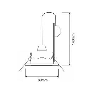 Deko-Light Inbouwspot GU10 zonder lichtbron, wit