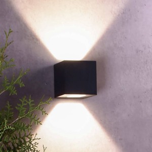 Deko-Light LED buitenwandlamp Jabbah, donkergrijs, Up