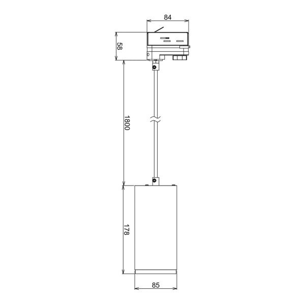 Deko-light led hanglamp lucea phase 15w wit