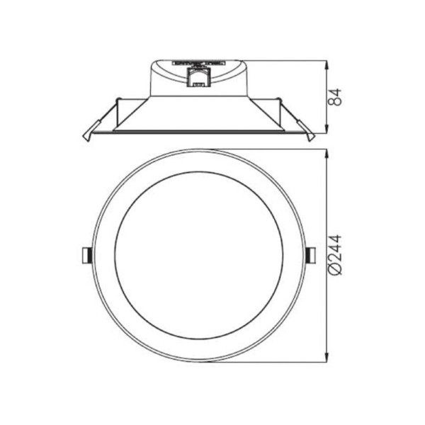 Deko-light led inbouwlamp acrux wit