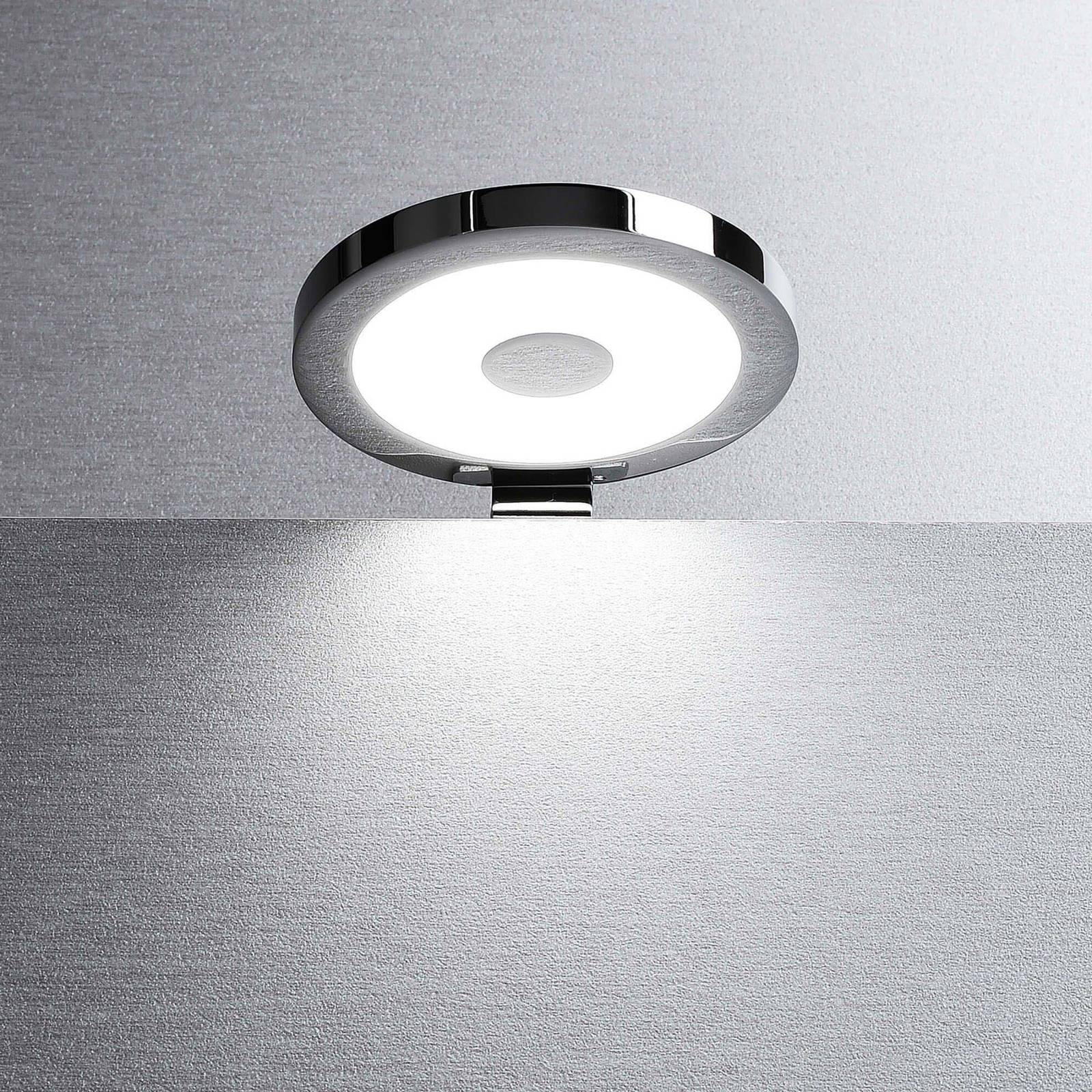 Deko-light led meubelverlichting spiegel 5 per set, rond