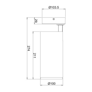 Deko-Light LED plafondspot Lucea, verstelbaar, 30 W zwart