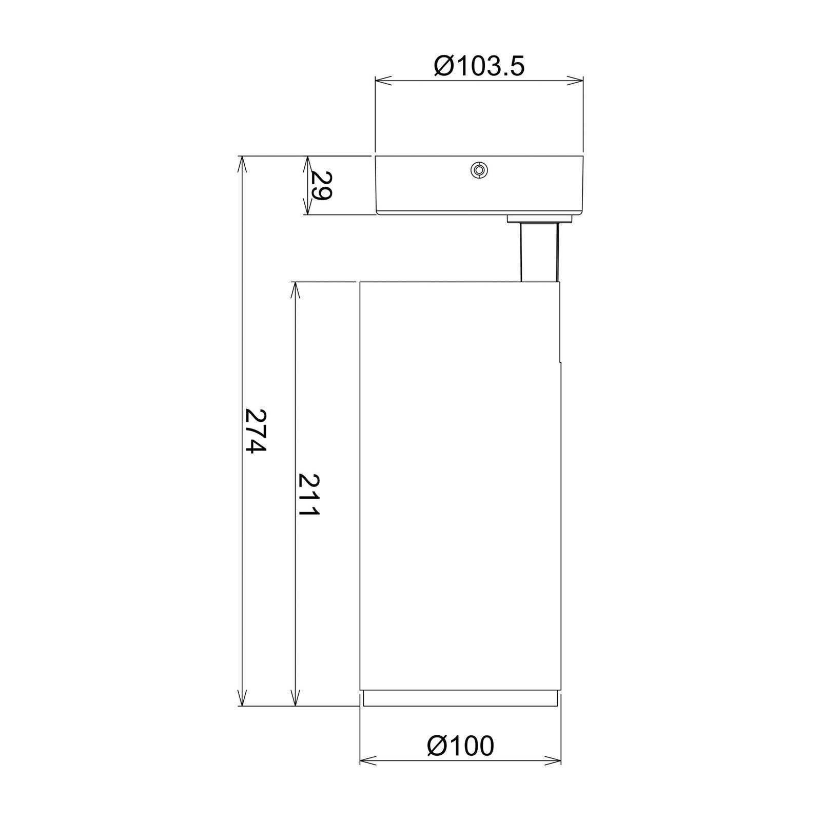 Deko-light led plafondspot lucea, verstelbaar, 30 w zwart