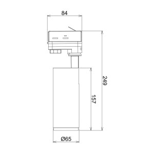 Deko-Light LED rail spot Lucea 3 Phase 10W zwart