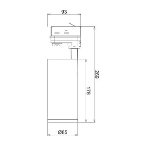 Deko-Light LED railspot Lucea Phase 15W zwart