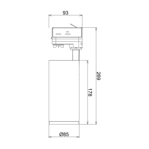 Deko-Light LED railspot Lucea Phase 20W zwart