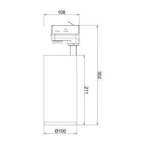 Deko-Light LED railspot Lucea Phase 30 W zwart