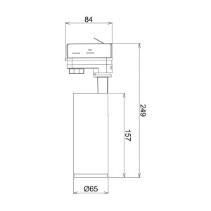 Deko-Light LED track spot Lucea Phase Phase 10W wit