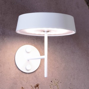 Deko-Light LED wandlamp Miram met accu, dimbaar, wit