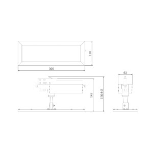 Deko-Light TRACK LIGHT LED paneel, wit, 3-fase, 3.000 K, aan/uit