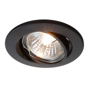 Deko-Light Zwenkbare 12V-inbouwring 68 mm mat zwart